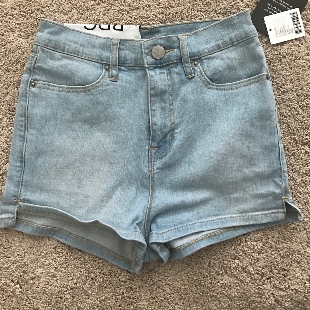 Pinup super high rise denim shorts